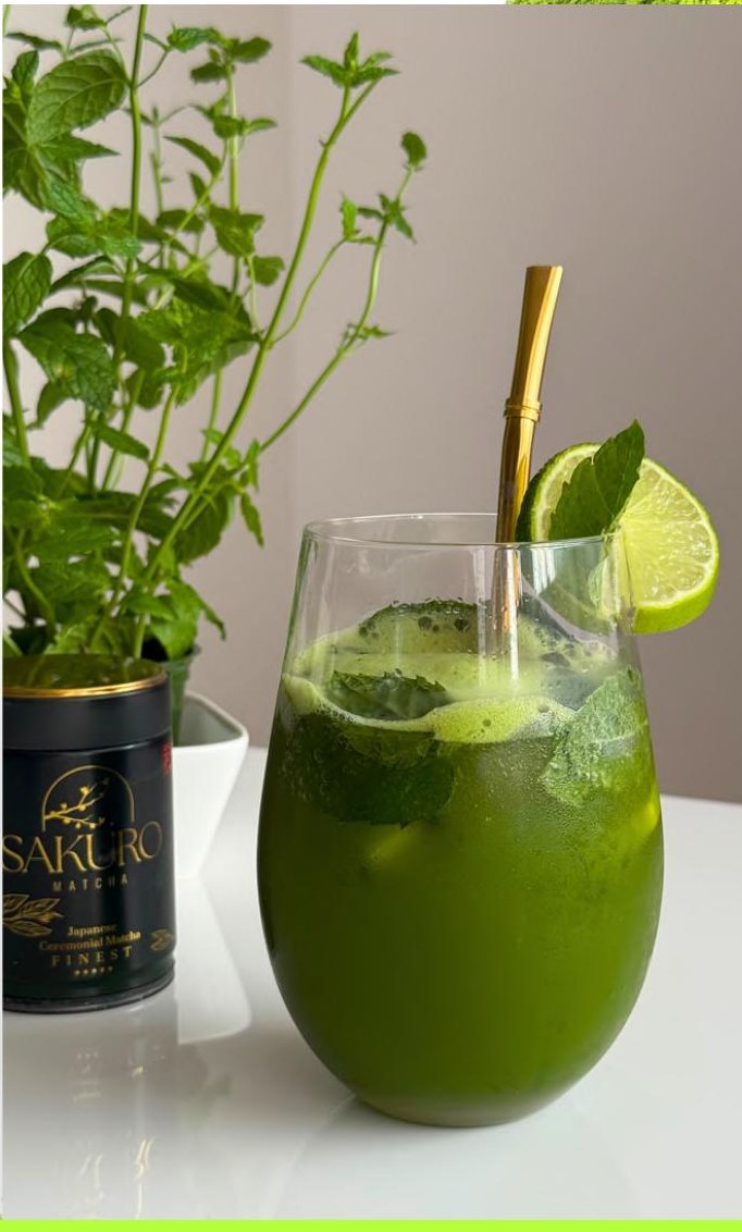 Matcha Mojito Mocktail