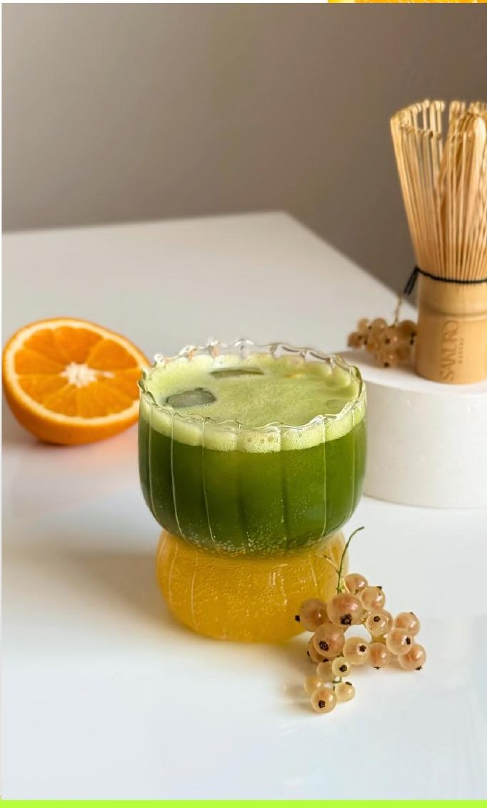 Orange Matcha Sparkle